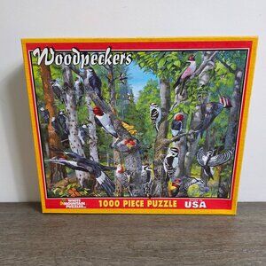 Woodpeckers - 1000 Piece Jigsaw Puzzle by White Mountain